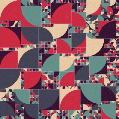 Soyut Geometrik Desen üretken hesaplama sanatı çizimi