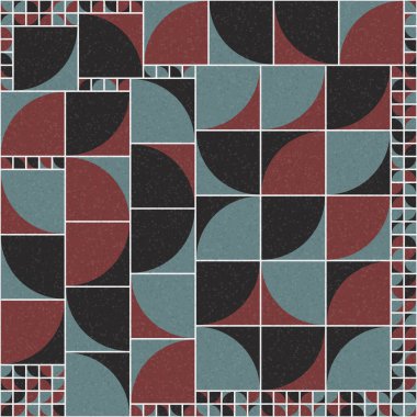 Soyut Geometrik Desen üretken hesaplama sanatı çizimi