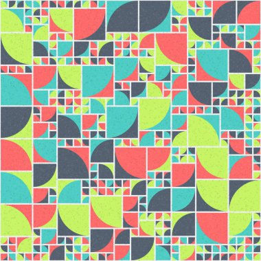 Soyut Geometrik Desen üretken hesaplama sanatı çizimi