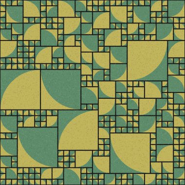 Soyut Geometrik Desen üretken hesaplama sanatı çizimi
