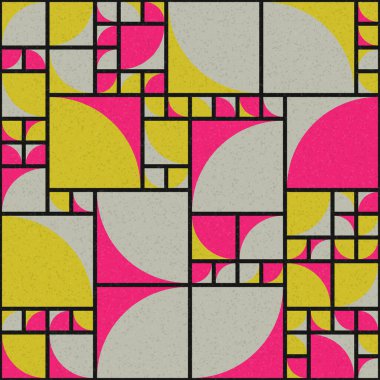 Soyut Geometrik Desen üretken hesaplama sanatı çizimi