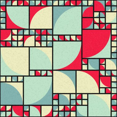 Soyut Geometrik Desen üretken hesaplama sanatı çizimi