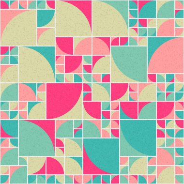 Soyut Geometrik Desen üretken hesaplama sanatı çizimi