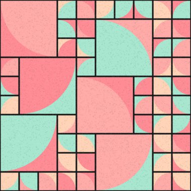 Soyut Geometrik Desen üretken hesaplama sanatı çizimi