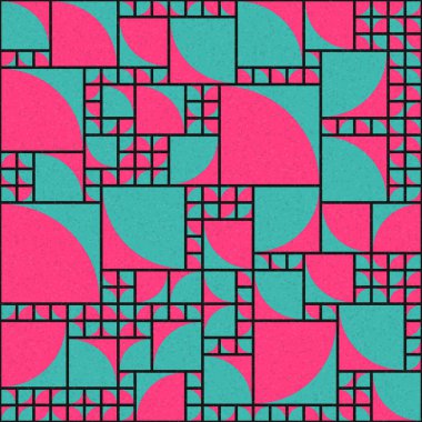 Soyut Geometrik Desen üretken hesaplama sanatı çizimi