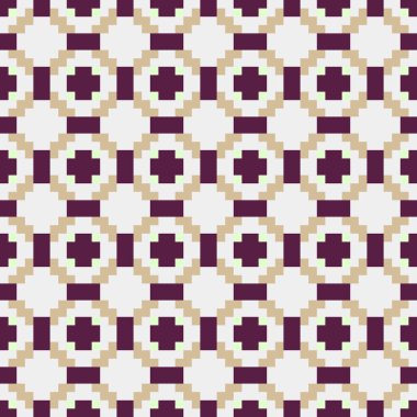 Soyut Geometrik Desen, üretken hesaplama sanatı çizimi 