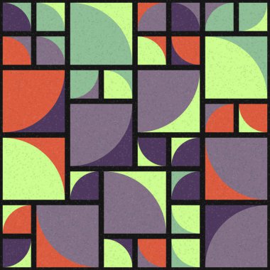 Soyut Geometrik Desen üretken hesaplama sanatı çizimi