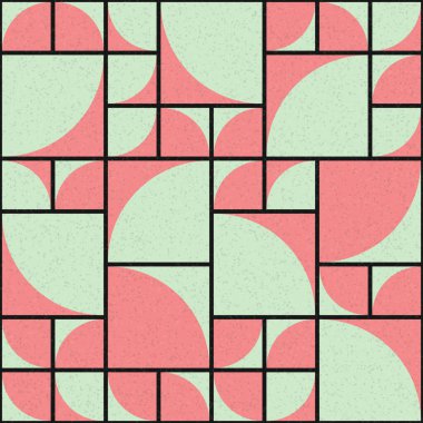 Soyut Geometrik Desen üretken hesaplama sanatı çizimi