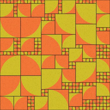 Soyut Geometrik Desen üretken hesaplama sanatı çizimi