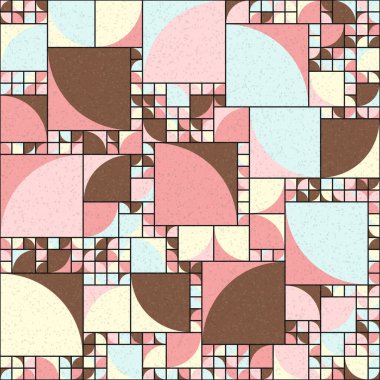 Soyut Geometrik Desen üretken hesaplama sanatı çizimi