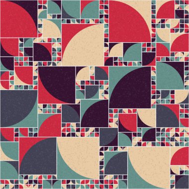 Soyut Geometrik Desen üretken hesaplama sanatı çizimi