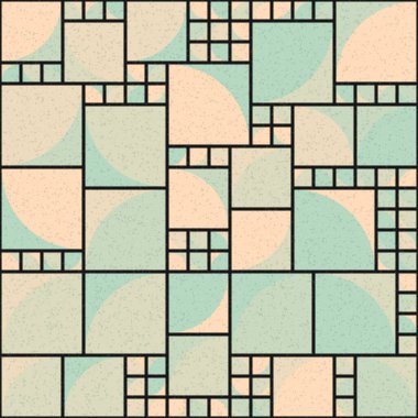 Soyut Geometrik Desen üretken hesaplama sanatı çizimi