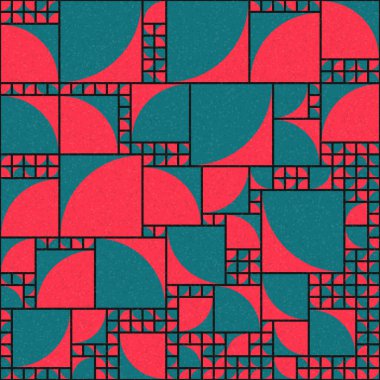 Soyut Geometrik Desen üretken hesaplama sanatı çizimi