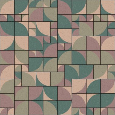 Soyut Geometrik Desen üretken hesaplama sanatı çizimi