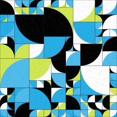 Soyut Geometrik Desen üretken hesaplama sanatı çizimi