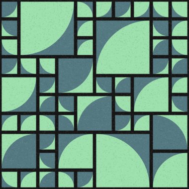 Soyut Geometrik Desen üretken hesaplama sanatı çizimi