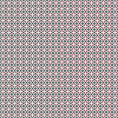 Soyut Geometrik Desen, üretken hesaplama sanatı çizimi 