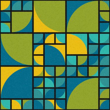 Soyut Geometrik Desen üretken hesaplama sanatı çizimi