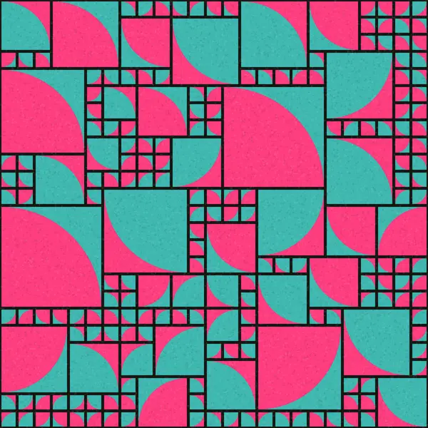 Soyut Geometrik Desen üretken hesaplama sanatı çizimi