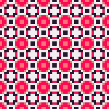 Soyut Geometrik Desen, üretken hesaplama sanatı çizimi 