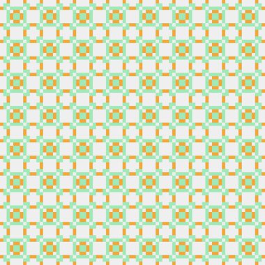 Soyut çapraz desenli üretken hesaplama sanatı çizimi