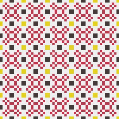 Soyut Geometrik Desen, üretken hesaplama sanatı çizimi 