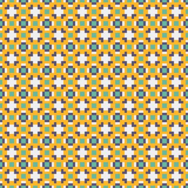 Soyut çapraz desenli üretken hesaplama sanatı çizimi