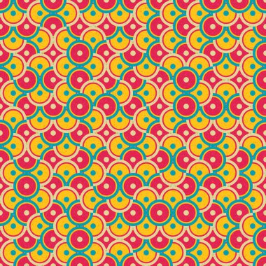 Soyut Geometrik Desen üretken hesaplama sanatı çizimi