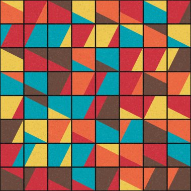 Soyut Geometrik Desen üretken hesaplama sanatı çizimi