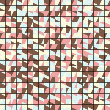 Soyut Geometrik Desen üretken hesaplama sanatı çizimi