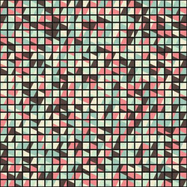 Soyut Geometrik Desen üretken hesaplama sanatı çizimi