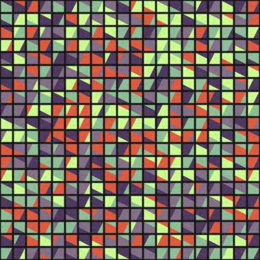 Soyut Geometrik Desen üretken hesaplama sanatı çizimi