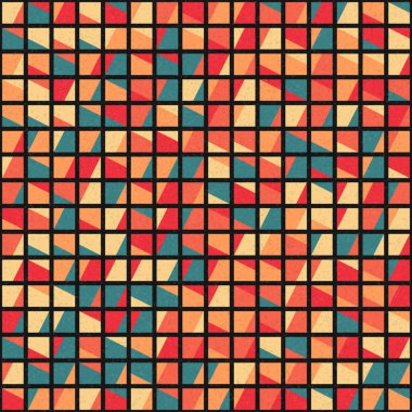 Soyut Geometrik Desen üretken hesaplama sanatı çizimi