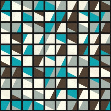 Soyut Geometrik Desen üretken hesaplama sanatı çizimi