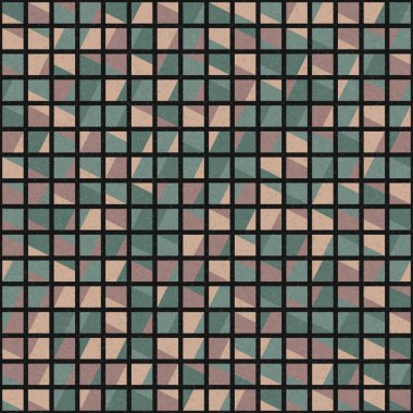 Soyut Geometrik Desen üretken hesaplama sanatı çizimi