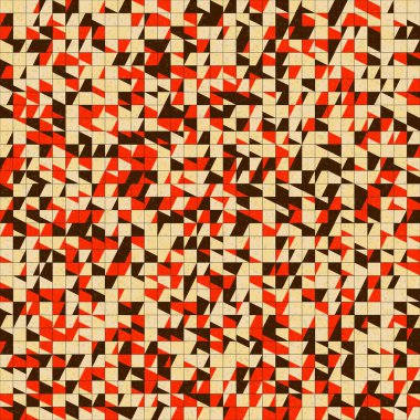 Soyut Geometrik Desen üretken hesaplama sanatı çizimi