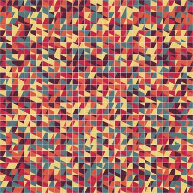 Soyut Geometrik Desen üretken hesaplama sanatı çizimi