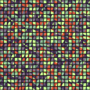 Soyut Geometrik Desen üretken hesaplama sanatı çizimi
