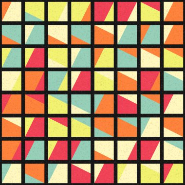 Soyut Geometrik Desen üretken hesaplama sanatı çizimi