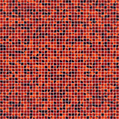 Soyut Geometrik Desen üretken hesaplama sanatı çizimi