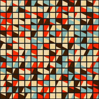 Soyut Geometrik Desen üretken hesaplama sanatı çizimi