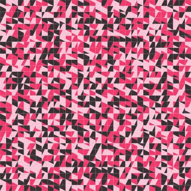 Soyut Geometrik Desen üretken hesaplama sanatı çizimi