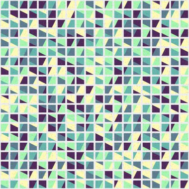 Soyut Geometrik Desen üretken hesaplama sanatı çizimi