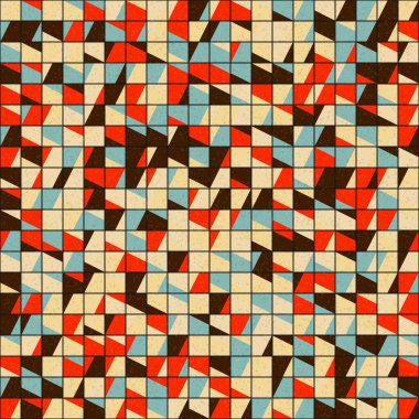 Soyut Geometrik Desen üretken hesaplama sanatı çizimi