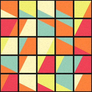 Soyut Geometrik Desen üretken hesaplama sanatı çizimi