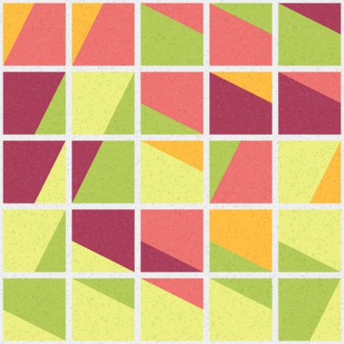 Soyut Geometrik Desen üretken hesaplama sanatı çizimi