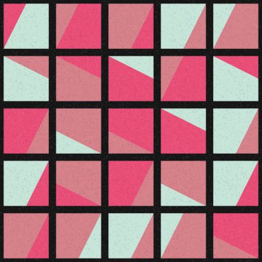 Soyut Geometrik Desen üretken hesaplama sanatı çizimi