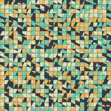 Soyut Geometrik Desen üretken hesaplama sanatı çizimi