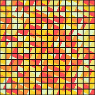 Soyut Geometrik Desen üretken hesaplama sanatı çizimi