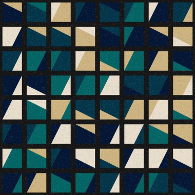 Soyut Geometrik Desen üretken hesaplama sanatı çizimi